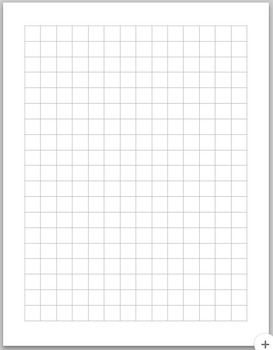 Preview of Blank Graph Paper for Calculation
