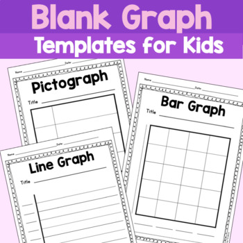 Preview of Blank Graph Templates: Bar Graph, Pictograph, Line Graph,