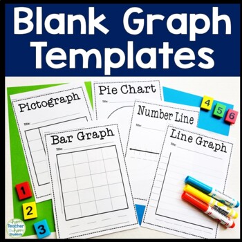 Preview of Blank Graph Templates: Bar Graph, Pie Chart, Pictograph, Line Graph, Number Line