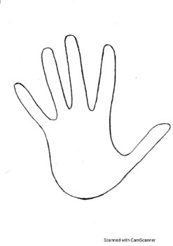 child handprint outline