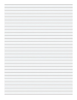 Preview of Blank Wide Ruled Handwriting Practice Paper