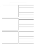 Blank How-To Writing Template with Picture Boxes
