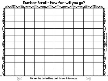 blank hundreds chart scrolling by the primary techie