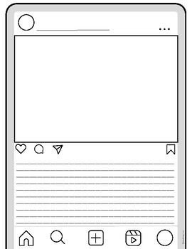 Blank Instagram Page Activity by EasyBeingGreen | TPT