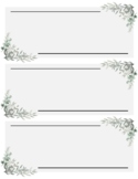 Blank Labels Template