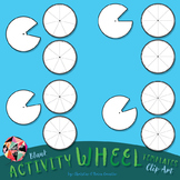 Blank Activity Wheel Templates Clip Art Set
