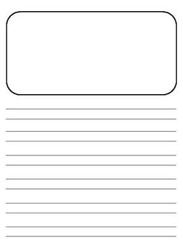 Blank Lined Paper | 3 types of Illustration Boxes | HWT Style Lines