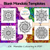 Blank Mandala Template Printable PDF