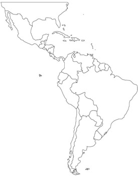 Preview of Blank Map of Latin America