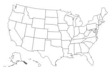 Preview of Blank Map of the United States