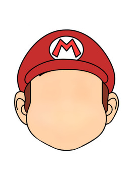 Preview of Blank Mario Face- Counseling Lesson or Group Resource!