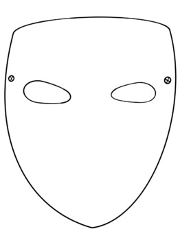 Full Face Mask Template Printable