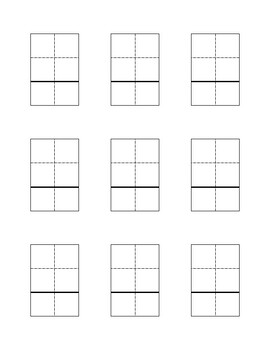 Preview of Blank Math Multi Digit Grid for Addition & Subtraction | Printable