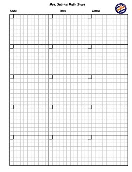 Preview of Blank Math Homework Practice Sheet