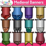 Blank Medieval Castle Banner Clipart: Middle Ages Clip Art