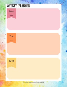 Blank Monthly Planner - Undated by Meliora Homeschool Resources | TpT