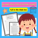 Blank Multiplication Chart Template-Full In The Blank (Printable)