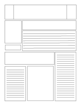 Preview of Blank Newspaper Template