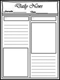 Newspaper Template Worksheets Teaching Resources Tpt