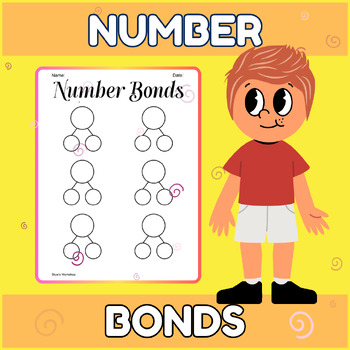 Preview of Blank Number Bond Charts Math Practice Worksheet