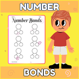Blank Number Bond Charts Math Practice Worksheet