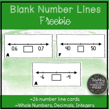Preview of Blank Number Line Task Cards