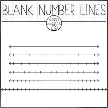 Blank Number Lines Clipart Freebie By Bunny On A Cloud By Bunny On A Cloud