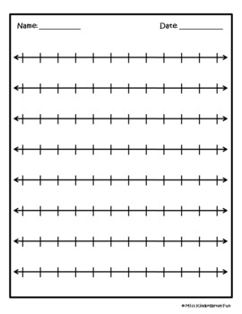 Blank Number Lines Template | 21 Worksheets for any activity | TpT