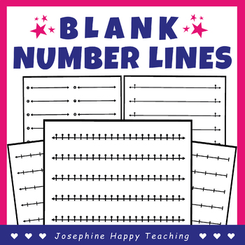 Preview of Blank Number Line | Number line template