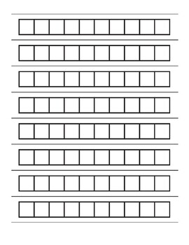 Preview of Montessori Blank Number Roll Strips
