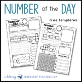 Blank Number of the Day MATH FREE Templates