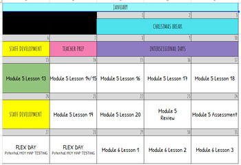 Preview of Blank Pacing Calendar 24-25 School Year