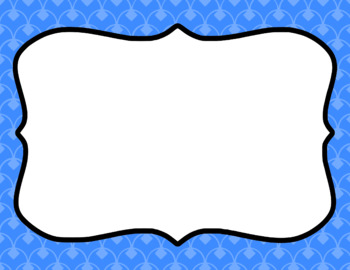 Blank Page or Poster Templates (11x8.5) - Basics: Diamond Scallops