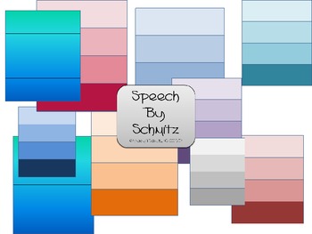 Preview of Blank Paint Chips Clip Art- For Synonyms and Colorful Language