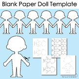 Blank Paper Doll Template | Harmony Week Everyone Belongs 