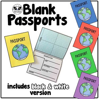 Preview of Blank Passport Template