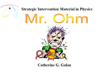 Preview of Digital Book - Mr. Ohm: A Strategic Intervention Material