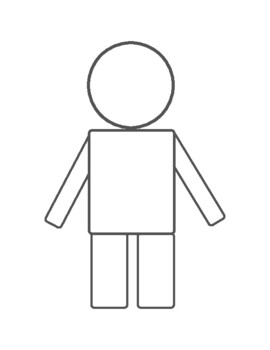 blank people template for kids