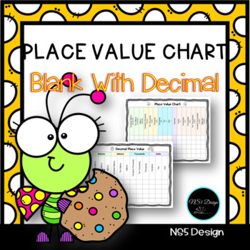 Preview of Blank Place Value Chart With Decimal