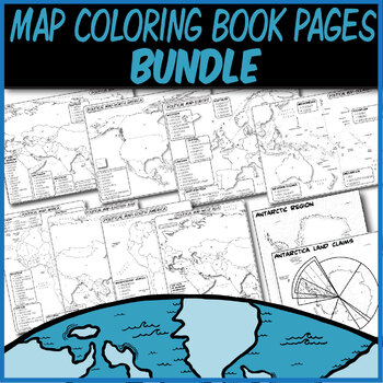 Preview of *Coloring Book Pages* TEN Political Maps **Coloring Book Series**