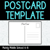 Blank Postcard Template