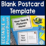 Blank Postcard Template: Fully Editable Postcard Template 