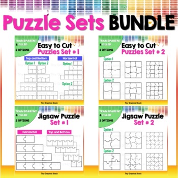 Preview of Blank Puzzle Templates Bundle