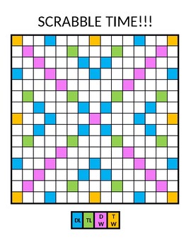 Preview of Blank Scrabble Board