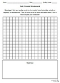 Blank Self-Created Word Search Template - Spelling & Vocabulary