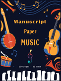 Manuscript Paper Music  For Teachers & Students