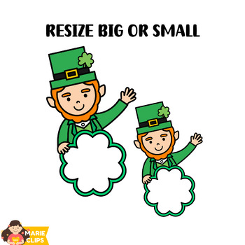 St Patricks Day clipart-cartoon style leprechaun holding a shamrock st  patricks day clip