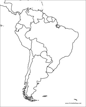 Preview of Blank South American Countries Map!