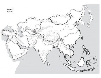 Preview of Blank Southeast Asia Map - Political & Physical