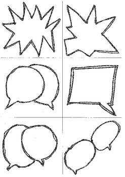 Preview of Blank Speech Bubbles